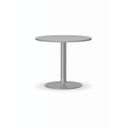 Konferenční stolek ZEUS II, průměr 600 mm, šedá podnož, deska šedá