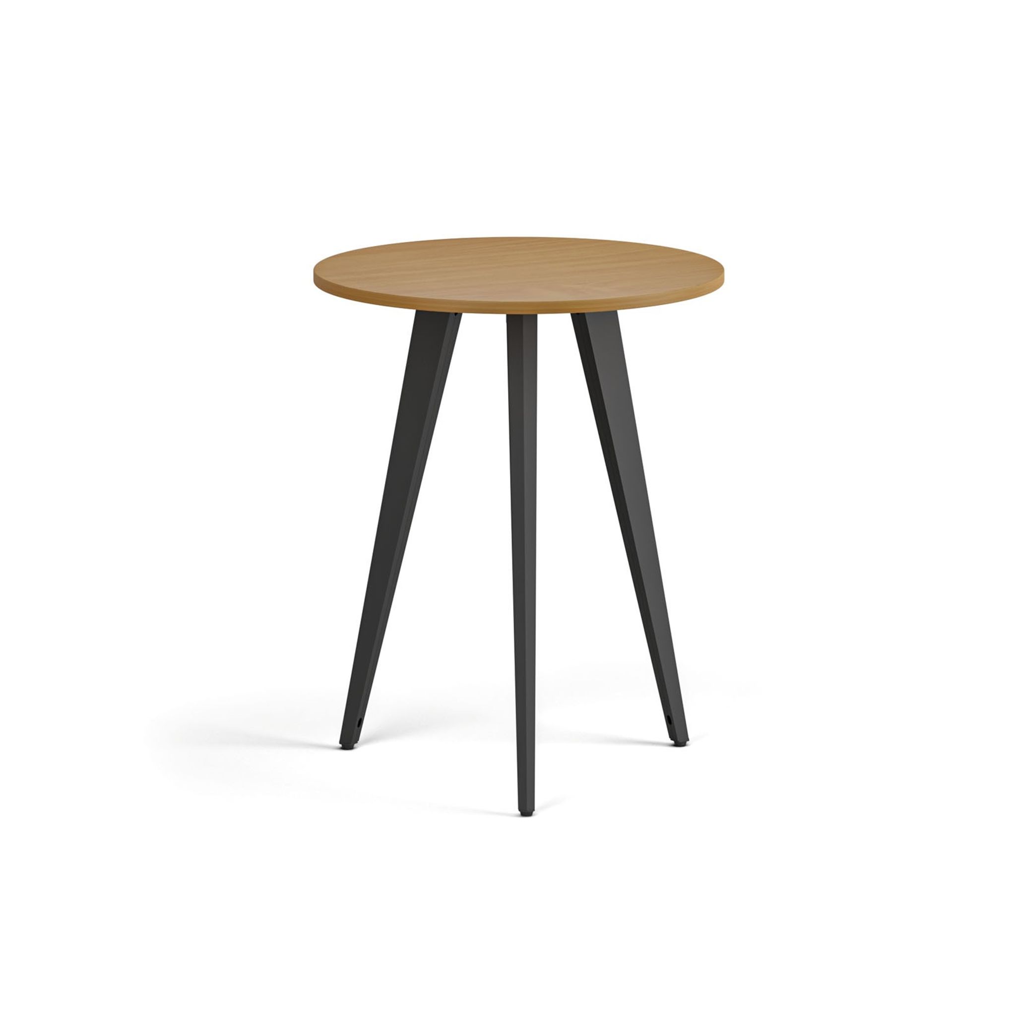 Konferenční stůl PRIMO VIBE, průměr 60 cm, černá podnož