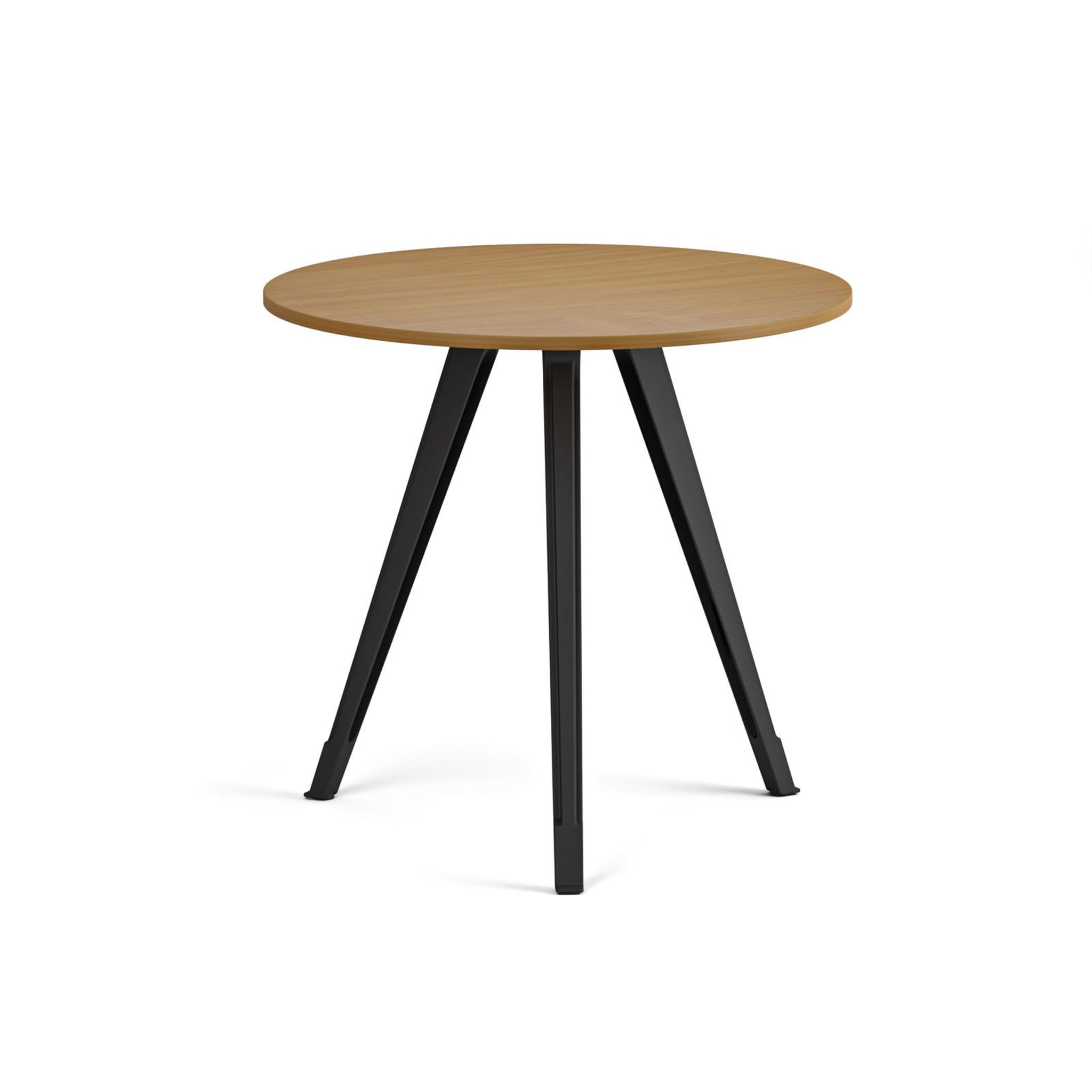 Konferenční stůl PRIMO ZEN, průměr 80 cm, černá podnož