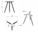 Konferenční stůl PRIMO ZEN, průměr 80 cm, černá podnož, šedá