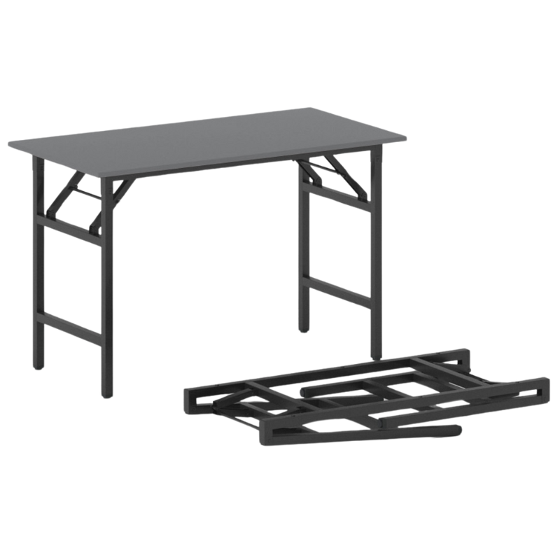 Fotografia produktu: Konferenčný stôl FAST READY, 120x60 cm, čierna podnož, grafit