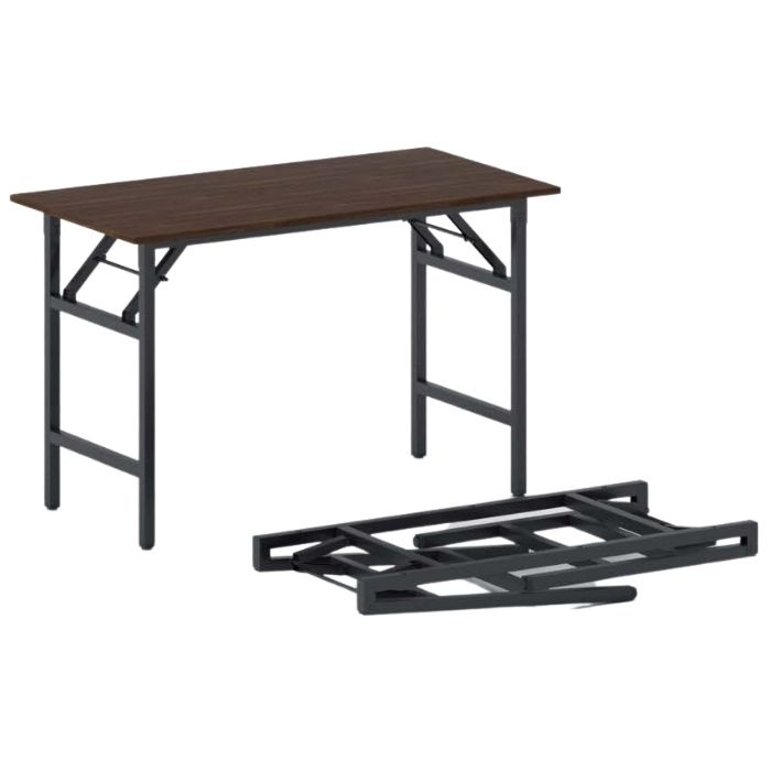 Fotografia produktu: Konferenčný stôl FAST READY, 120x60 cm, čierna podnož, orech