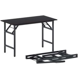 Konferenčný stôl FAST READY, 120x60 cm, čierna podnož, wenge