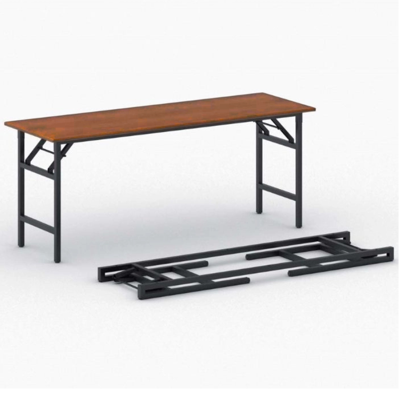 Fotografia produktu: Konferenčný stôl FAST READY, 170x50 cm, čierna podnož, čerešňa