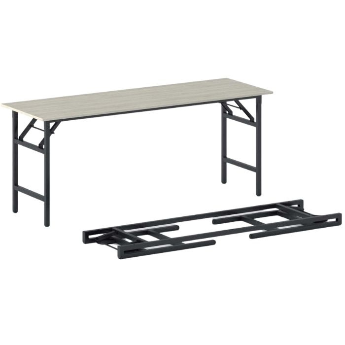 Fotografia produktu: Konferenčný stôl FAST READY, 170x50 cm, čierna podnož, dub prírodný