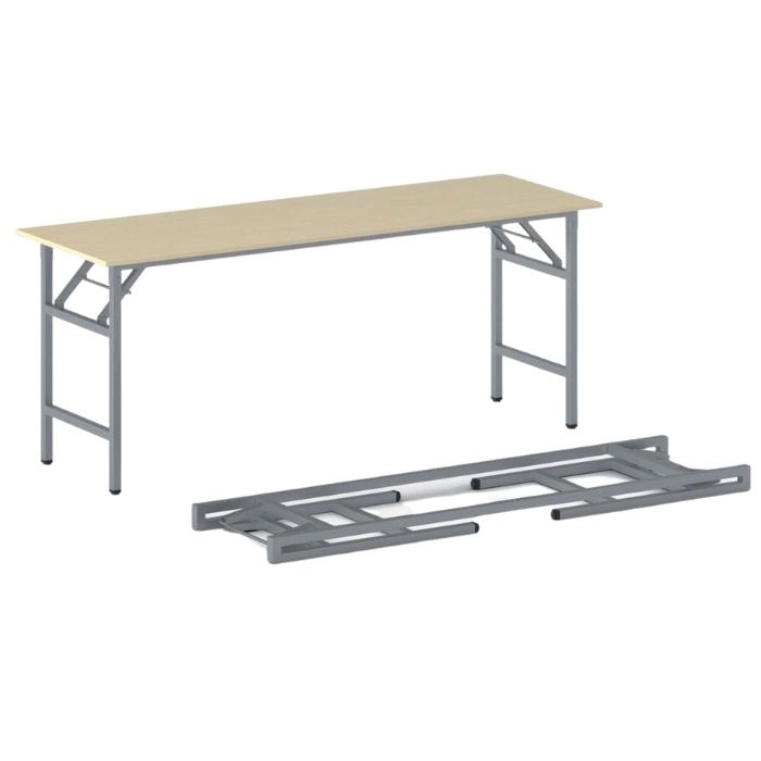 Fotografia produktu: Konferenčný stôl FAST READY, 170x50 cm, sivostrieborná podnož, breza