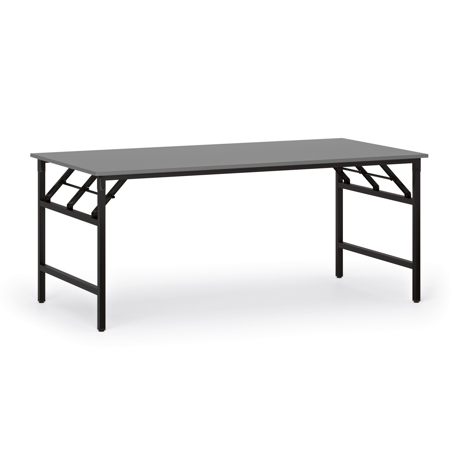 Fotografia produktu: Konferenčný stôl FAST READY, 180x90 cm, čierna podnož, grafit