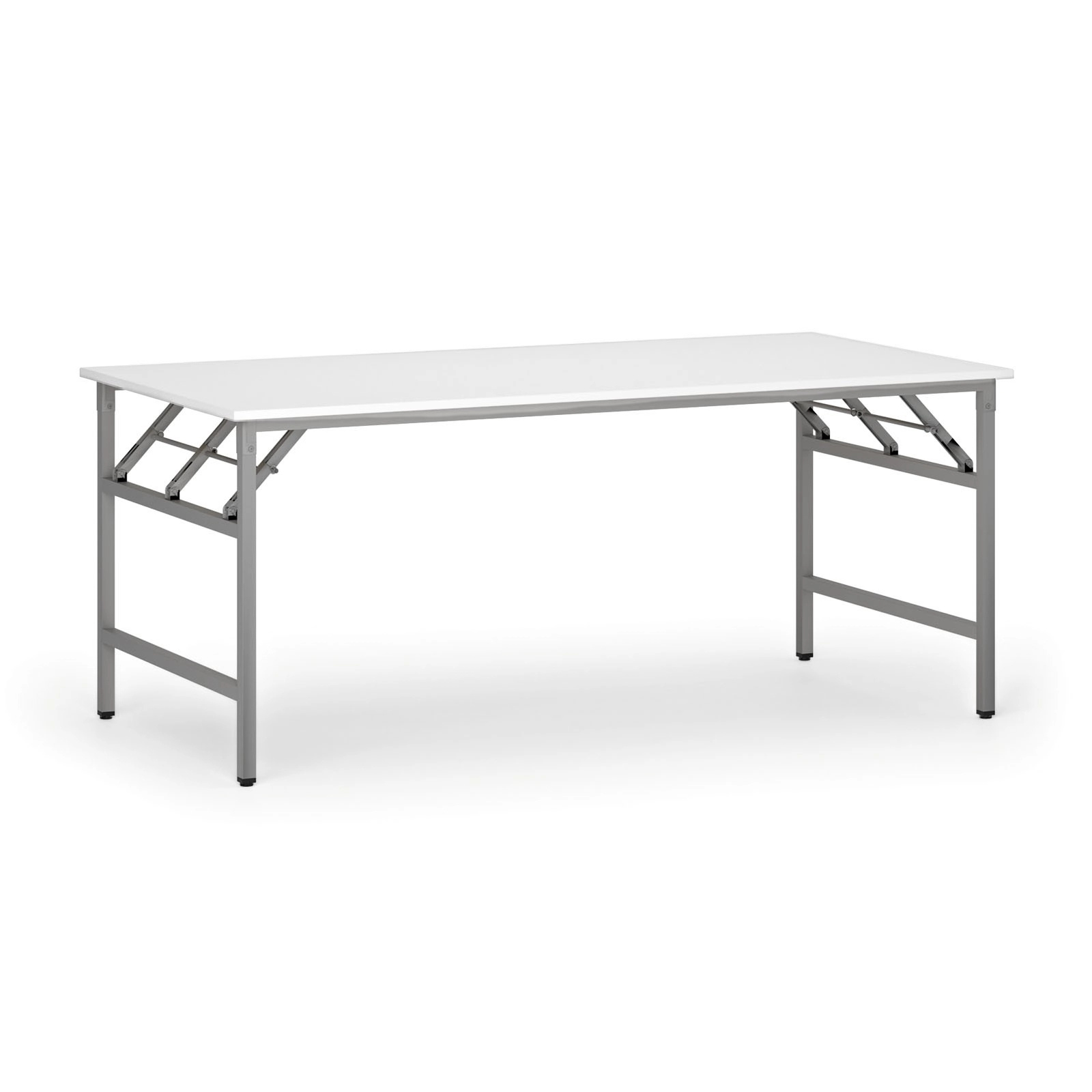 Fotografia produktu: Konferenčný stôl FAST READY, 180x90 cm, sivostrieborná podnož, biela