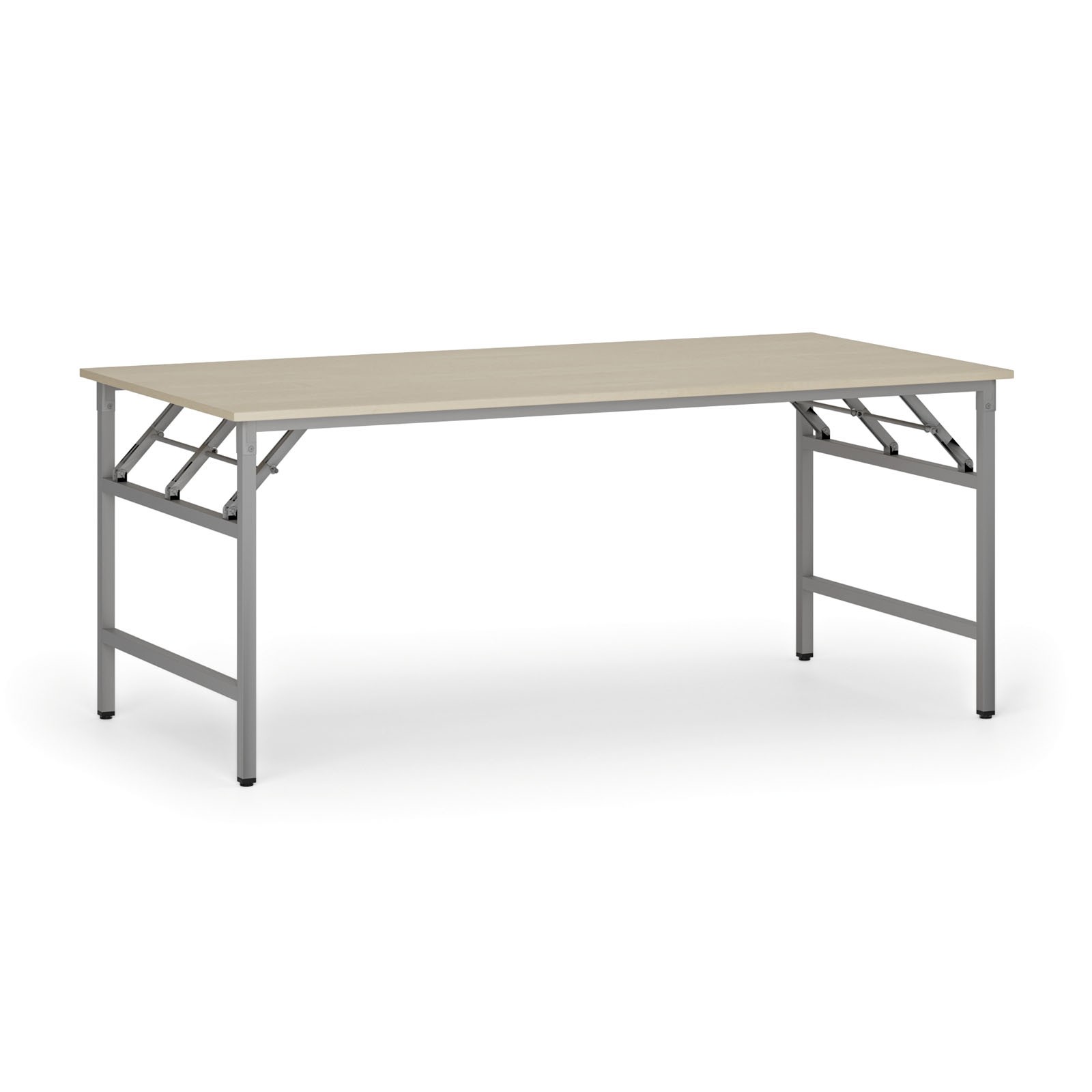 Fotografia produktu: Konferenčný stôl FAST READY, 180x90 cm, sivostrieborná podnož, breza