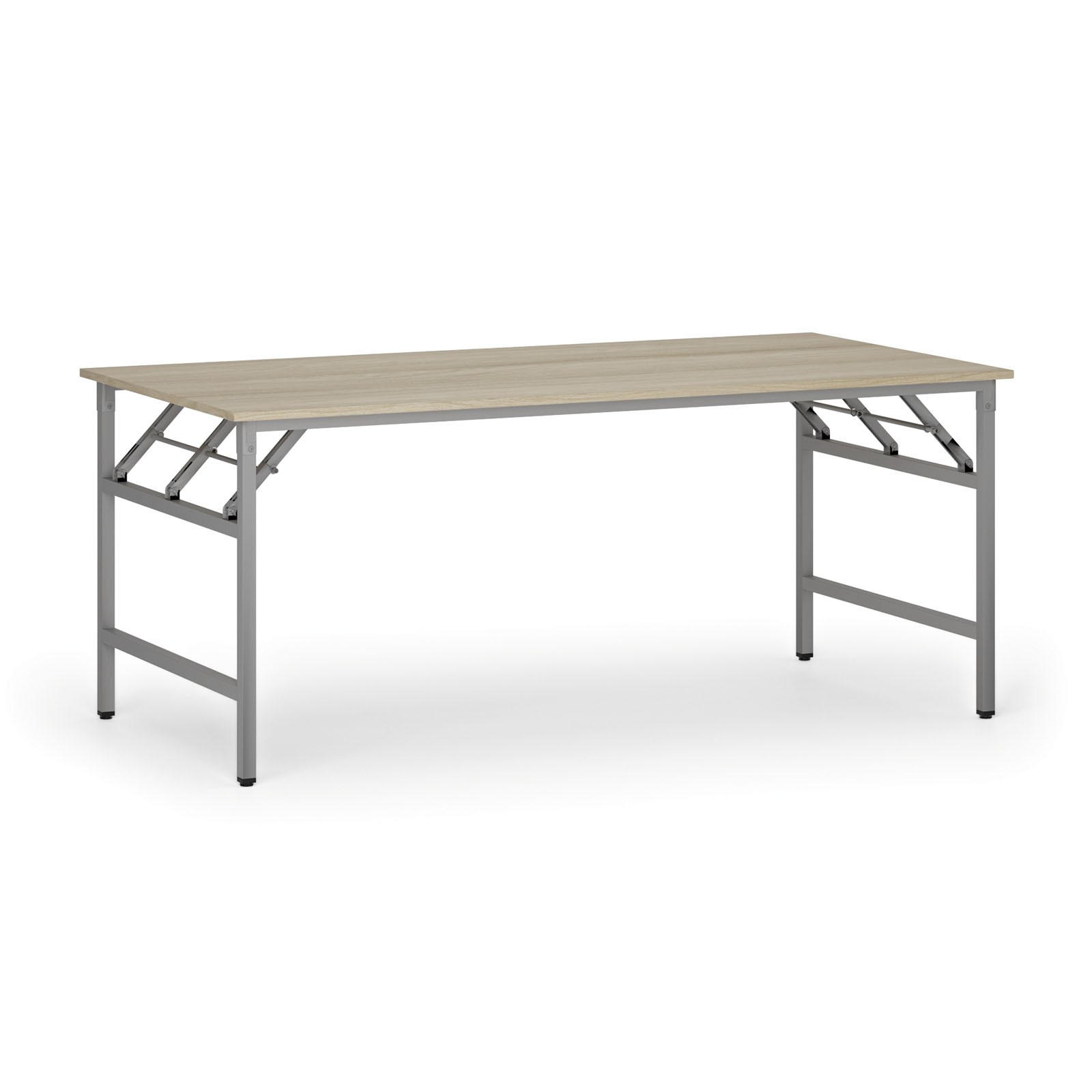 Fotografia produktu: Konferenčný stôl FAST READY, 180x90 cm, sivostrieborná podnož, dub prírodný