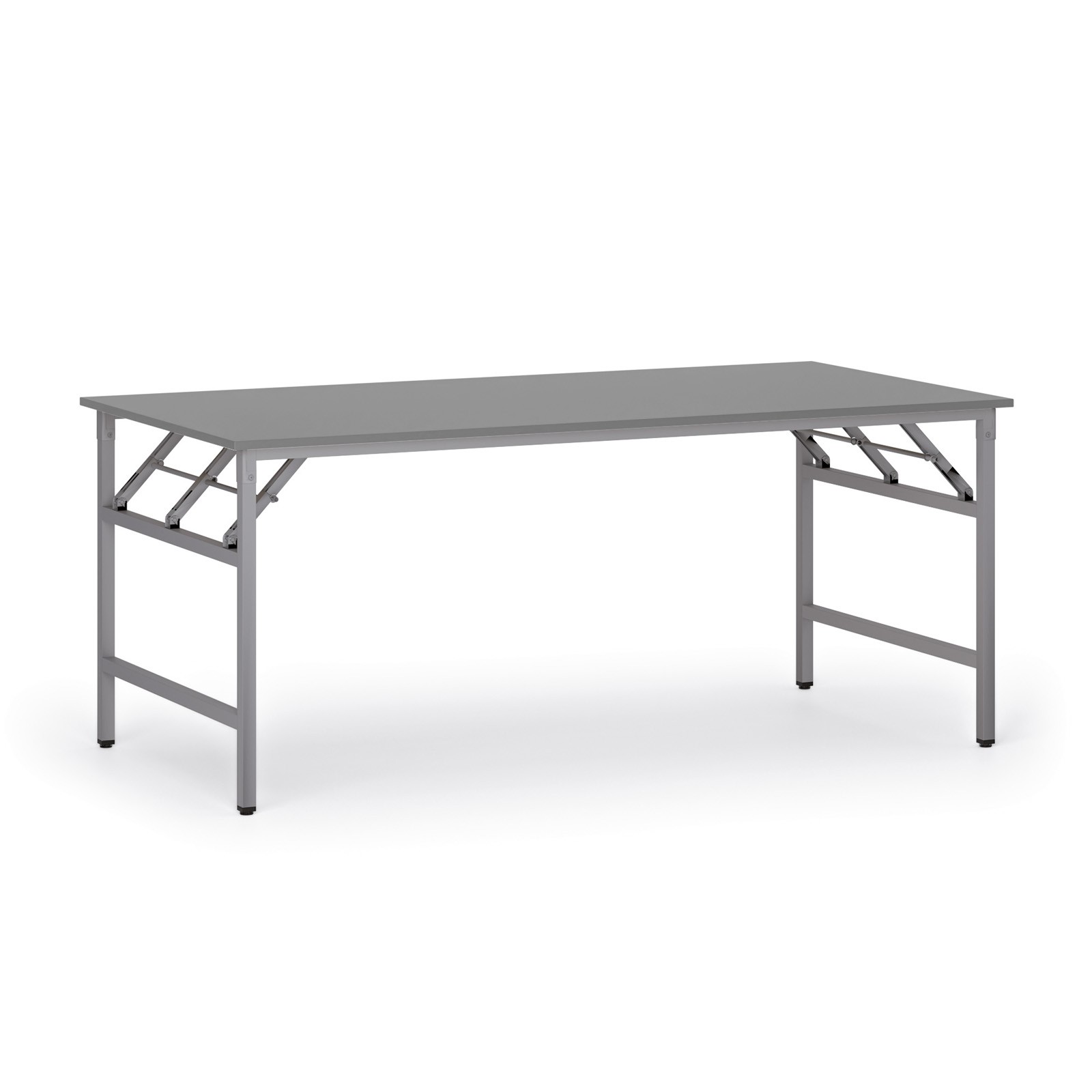 Fotografia produktu: Konferenčný stôl FAST READY, 180x90 cm, sivostrieborná podnož, grafit