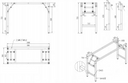 Konferenčný stôl FAST READY so striebornosivou podnožou 1200 x 600 x 750 mm, breza