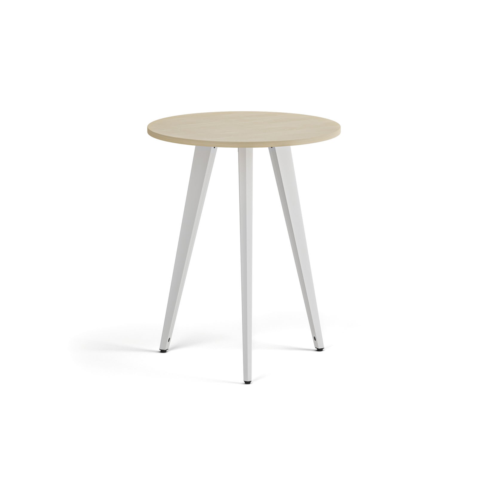 Fotografia produktu: Konferenčný stôl PRIMO VIBE, priemer 60 cm, biela podnož, breza