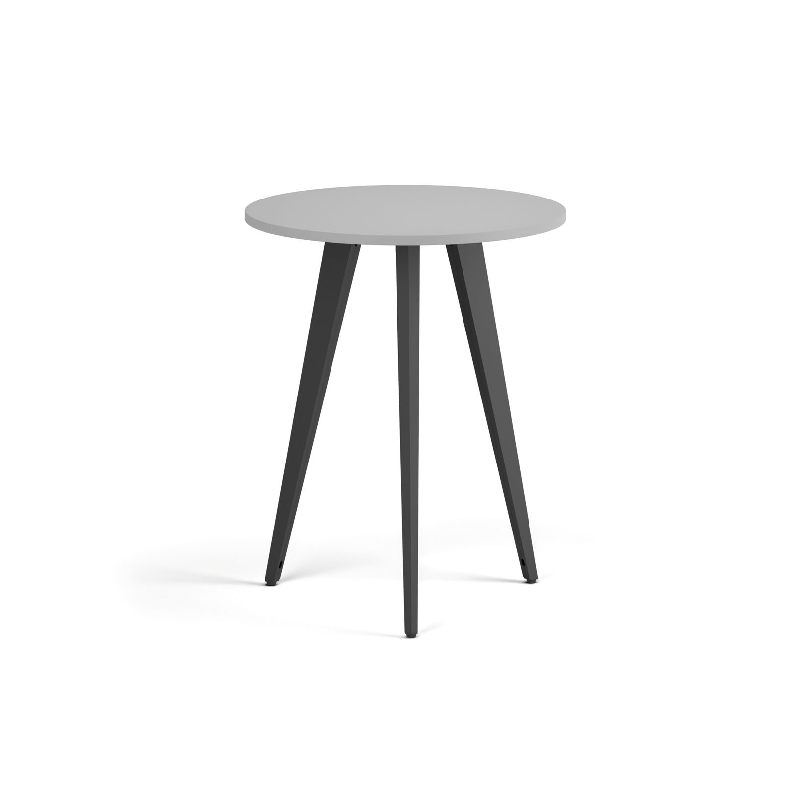Fotografia produktu: Konferenčný stôl PRIMO VIBE, priemer 60 cm, čierna podnož, sivá