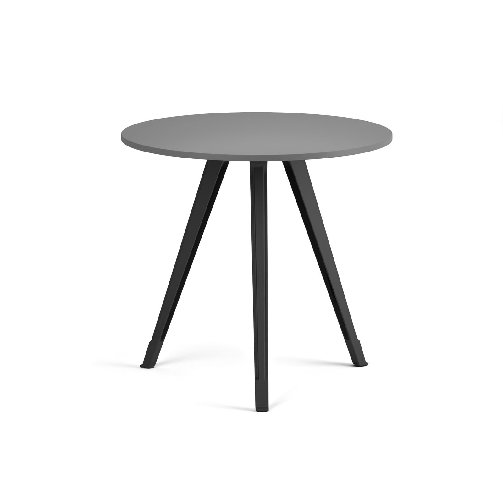 Fotografia produktu: Konferenčný stôl PRIMO ZEN, priemer 80 cm, čierna podnož, grafit