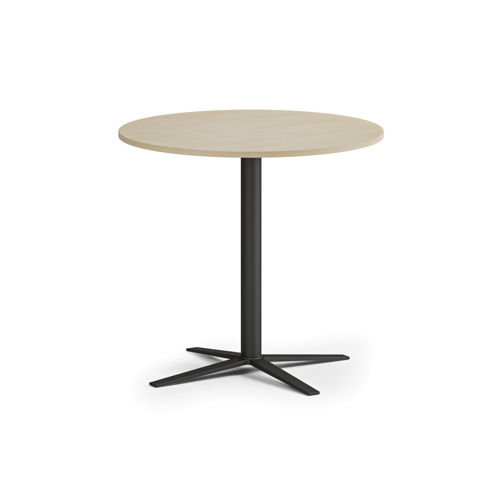 Fotografia produktu: Konferenčný stolík AURA, priemer 60 cm, čierna podnož, breza