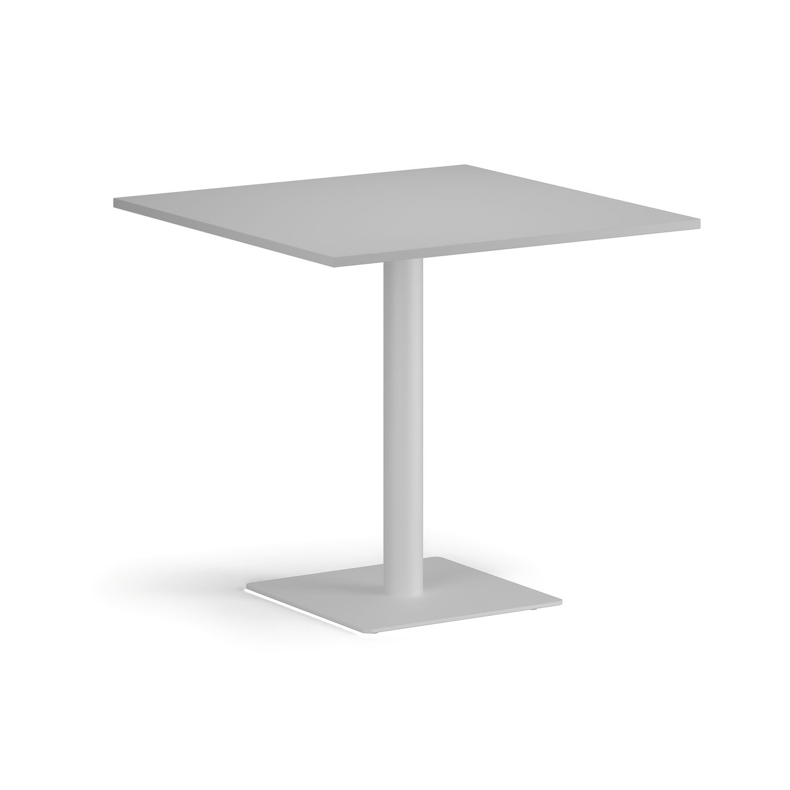 Fotografia produktu: Konferenčný stolík ENZO, 80x80 cm, biela podnož, sivá