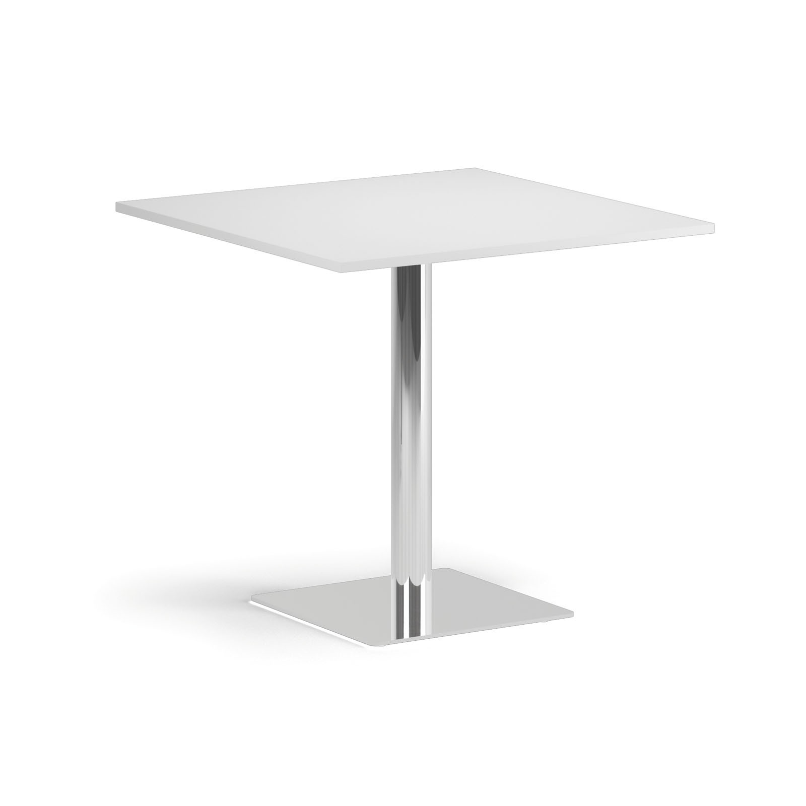 Fotografia produktu: Konferenčný stolík ENZO, 80x80 cm, chróm podnož, biela