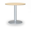 Konferenčný stolík ZEUS II, priemer 60 cm, sivá podnož, breza