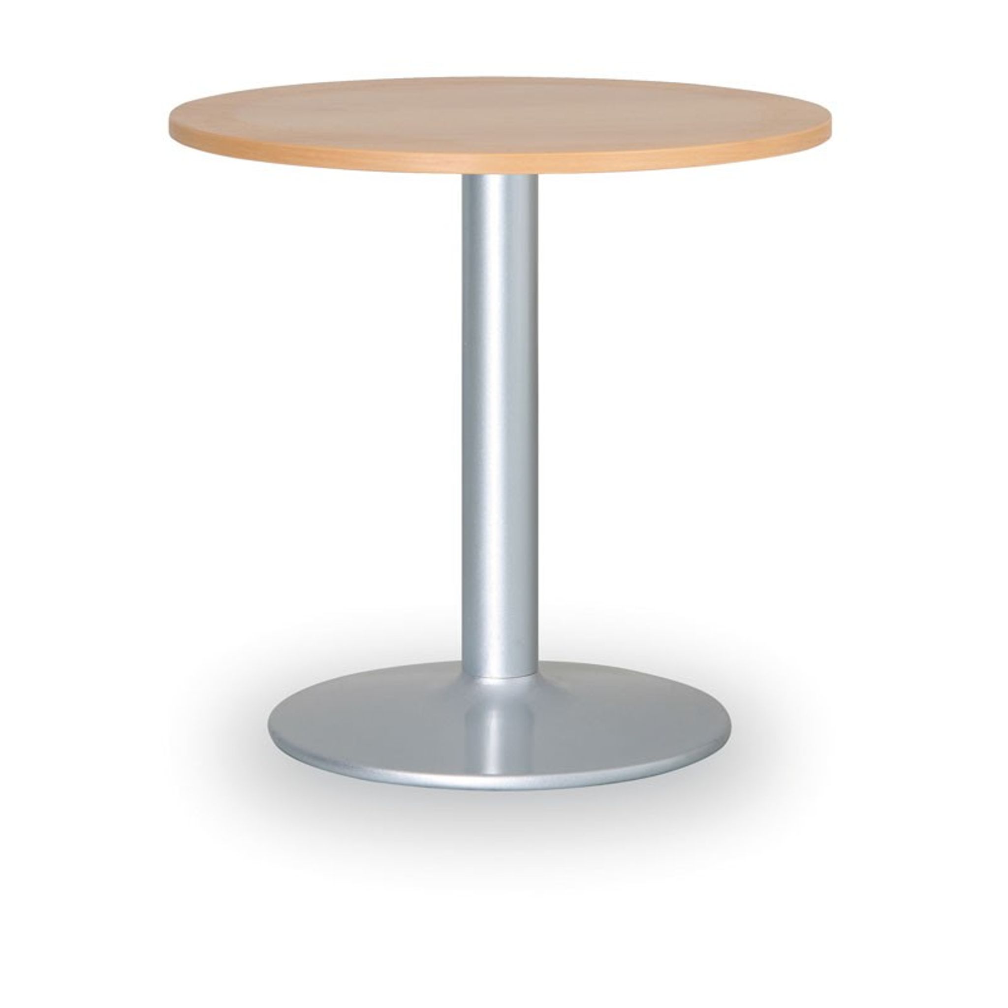 Konferenčný stolík ZEUS II, priemer 60 cm, sivá podnož