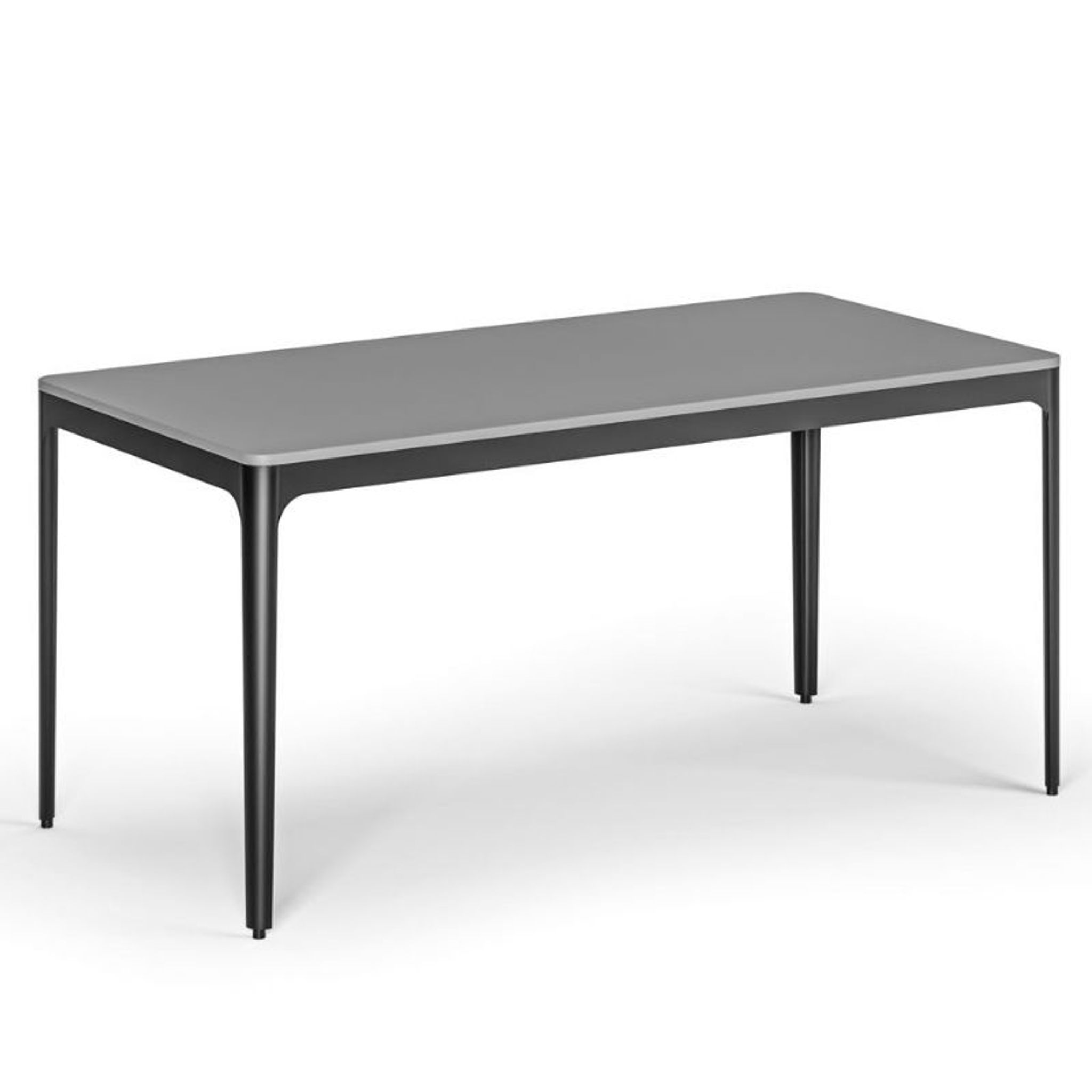 Konferenztisch, Besprechungstisch NOVA, 160 x 80 cm, abgerundete Kanten, Graphit Konferenztisch, Besprechungstisch NOVA, 160 x 80 cm, abgerundete Kanten, Graphit