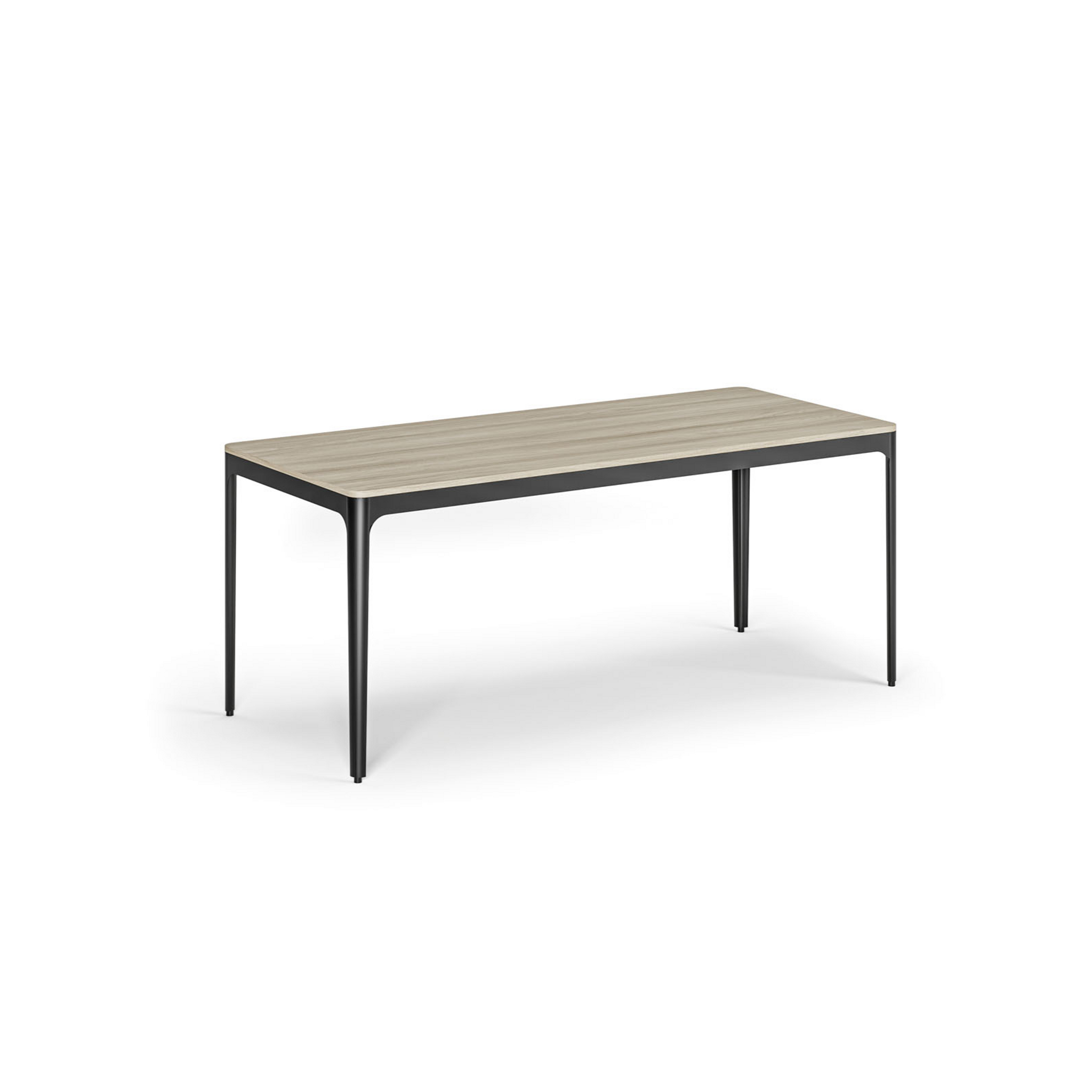Konferenztisch, Besprechungstisch NOVA, 180 x 80 cm, abgerundete Kanten, Eiche natur