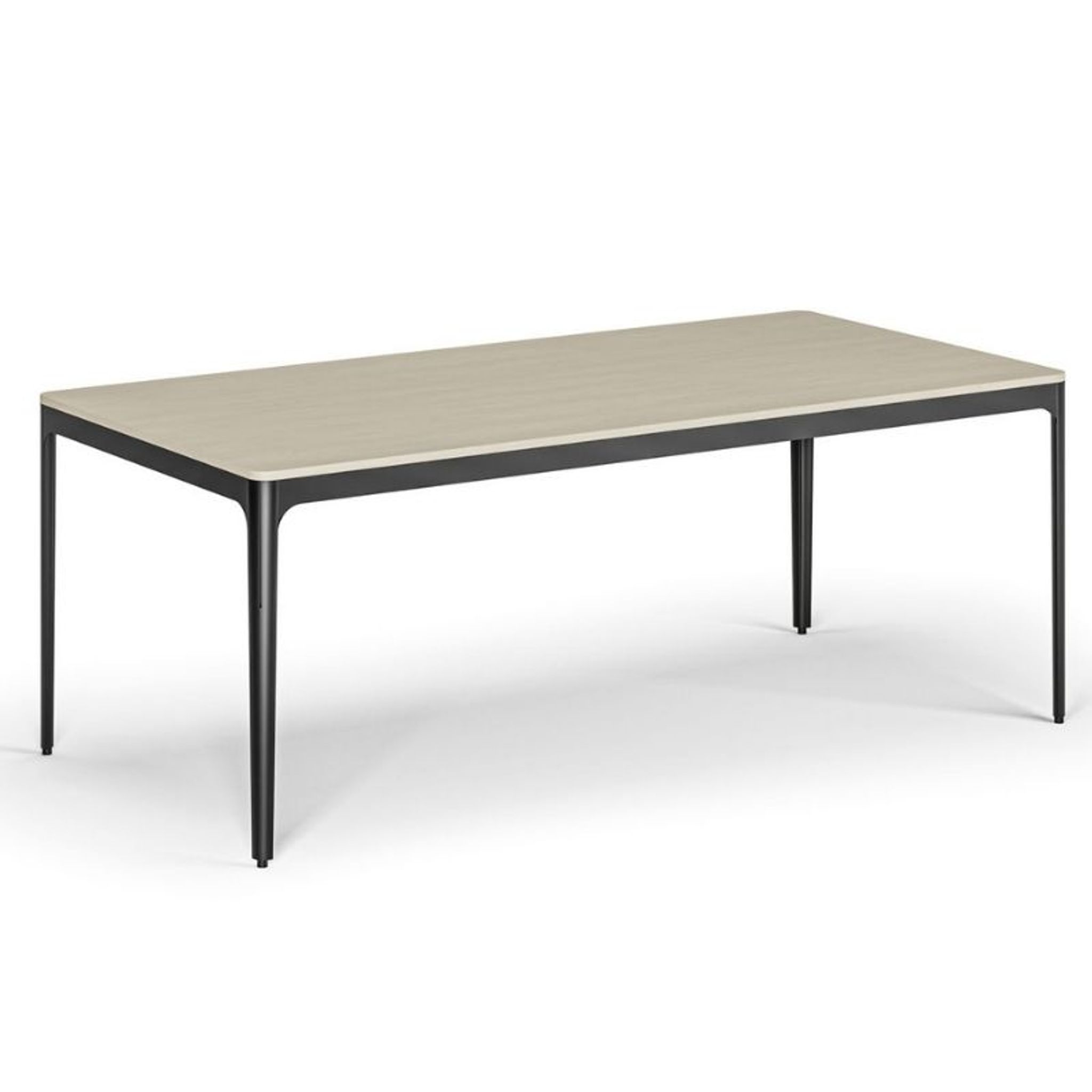 Konferenztisch, Besprechungstisch NOVA, 200 x 100 cm, abgerundete Kanten, Birke