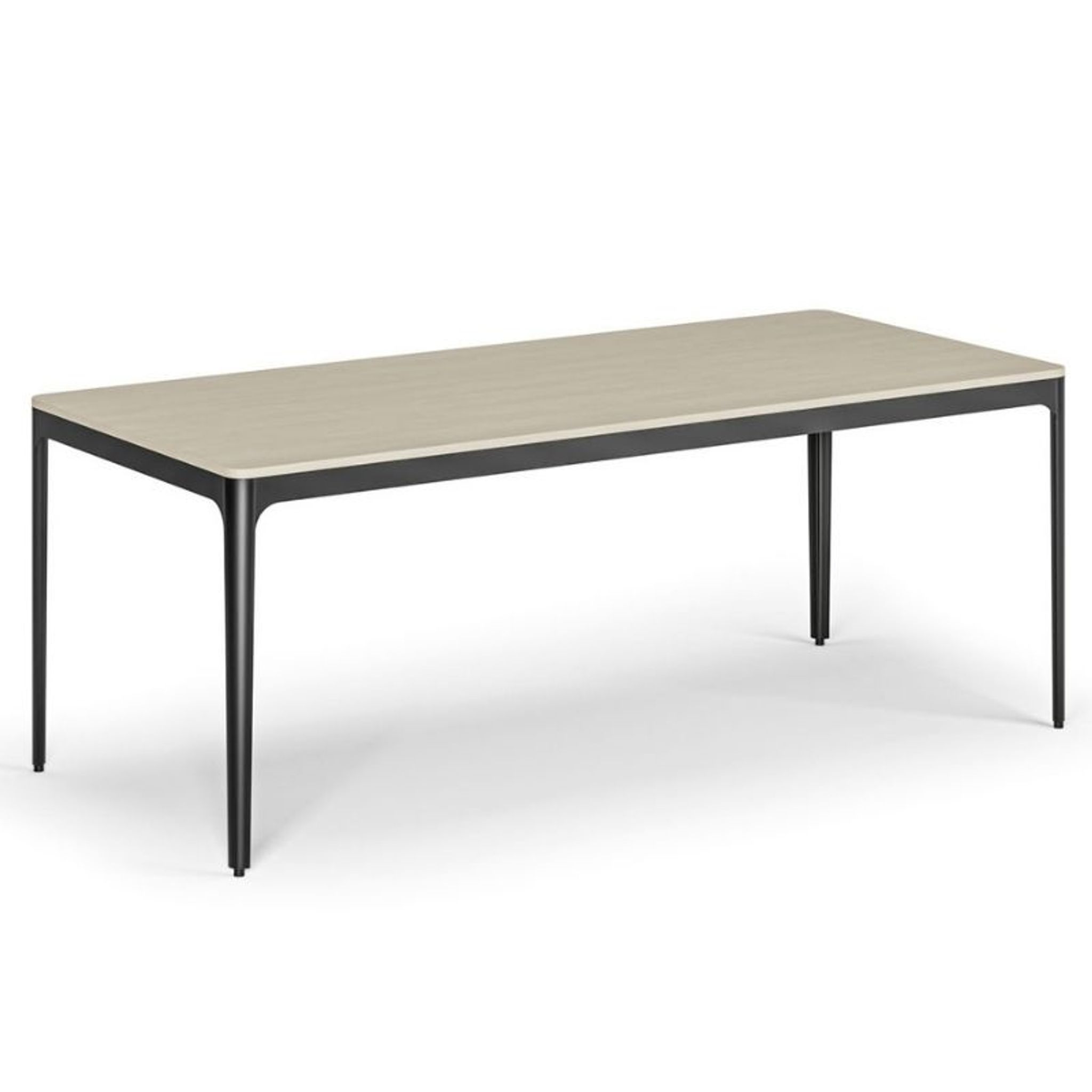 Konferenztisch, Besprechungstisch NOVA, 200 x 90 cm, abgerundete Kanten, Birke