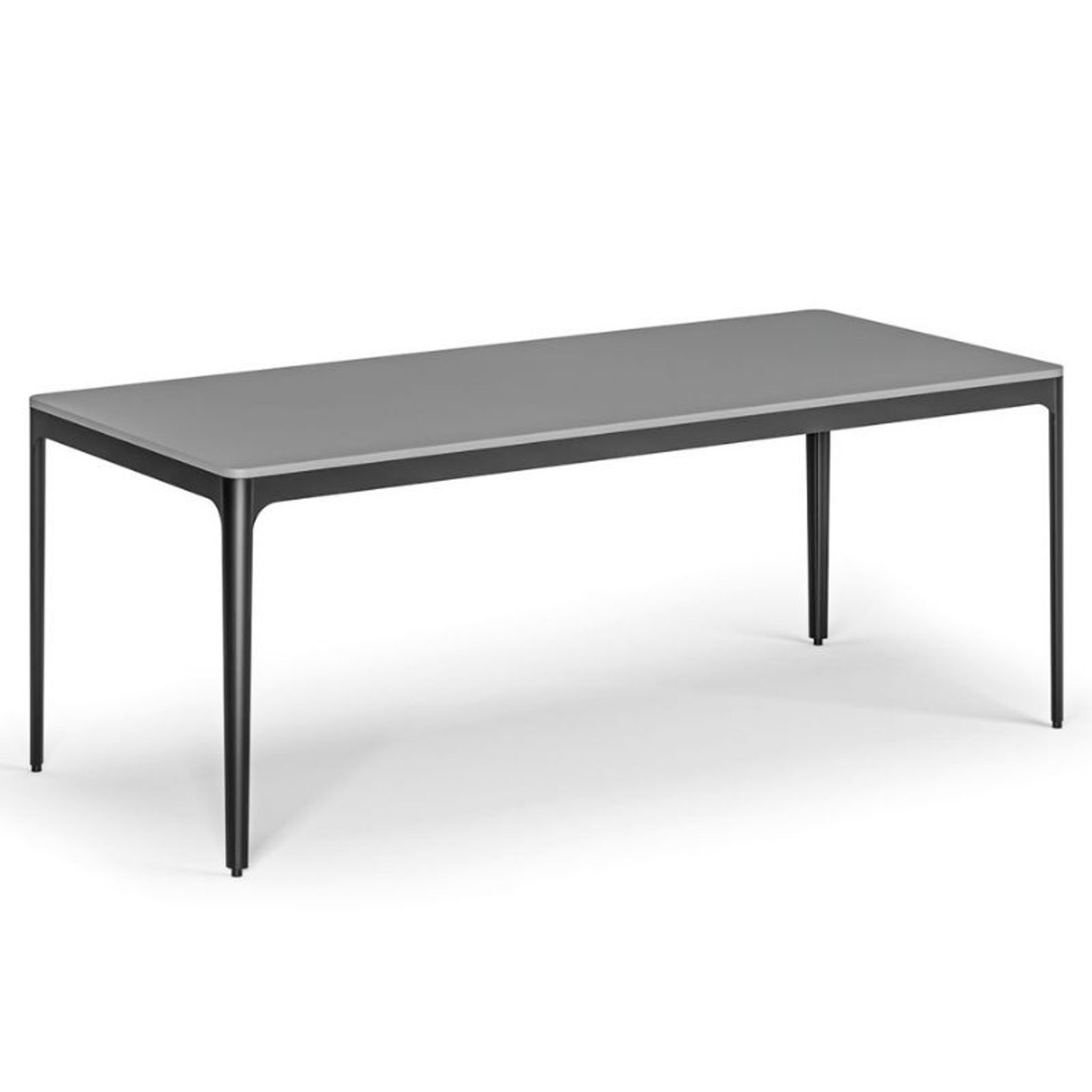 Konferenztisch, Besprechungstisch NOVA, 200 x 90 cm, abgerundete Kanten, Graphit