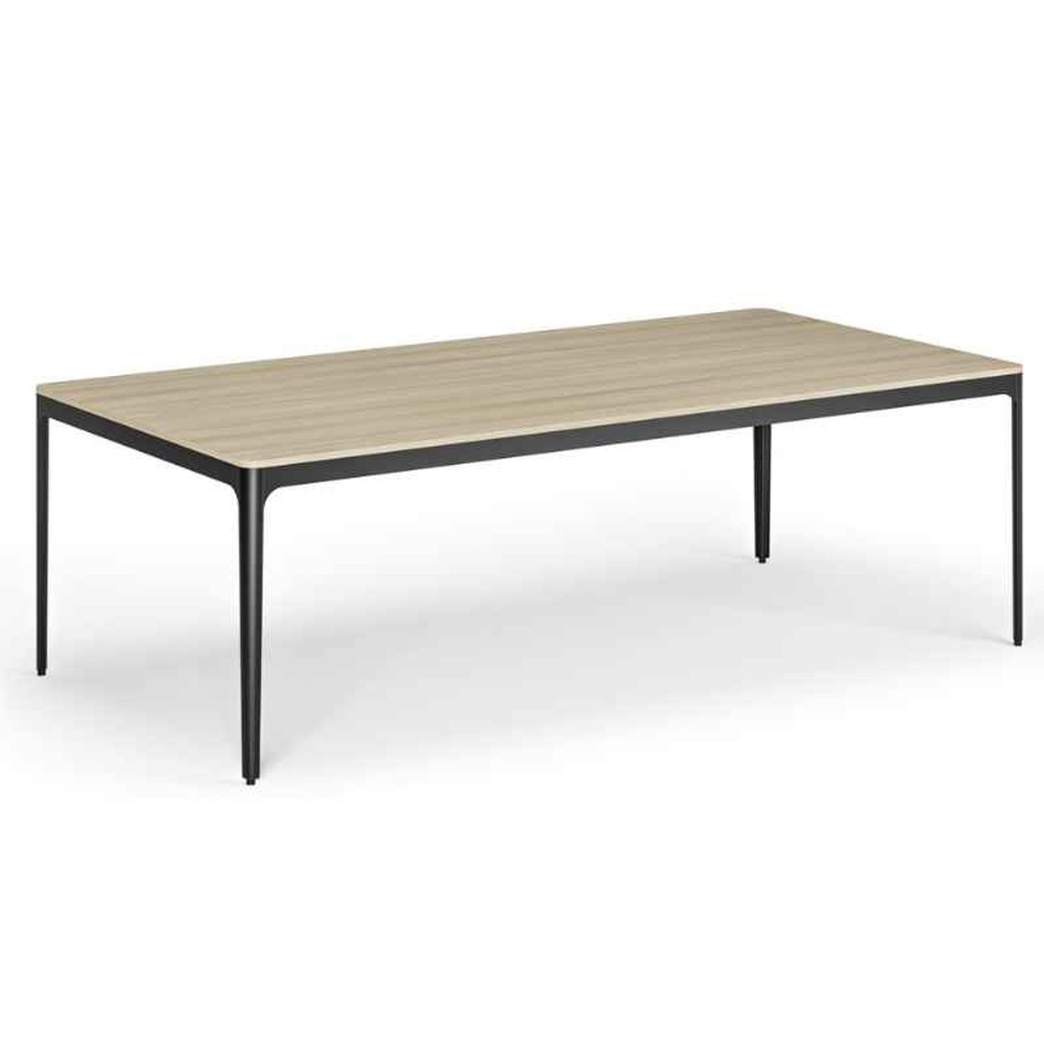 Konferenztisch, Besprechungstisch NOVA, 240 x 120 cm, abgerundete Kanten, Eiche natur Konferenztisch, Besprechungstisch NOVA, 240 x 120 cm, abgerundete Kanten, Eiche natur