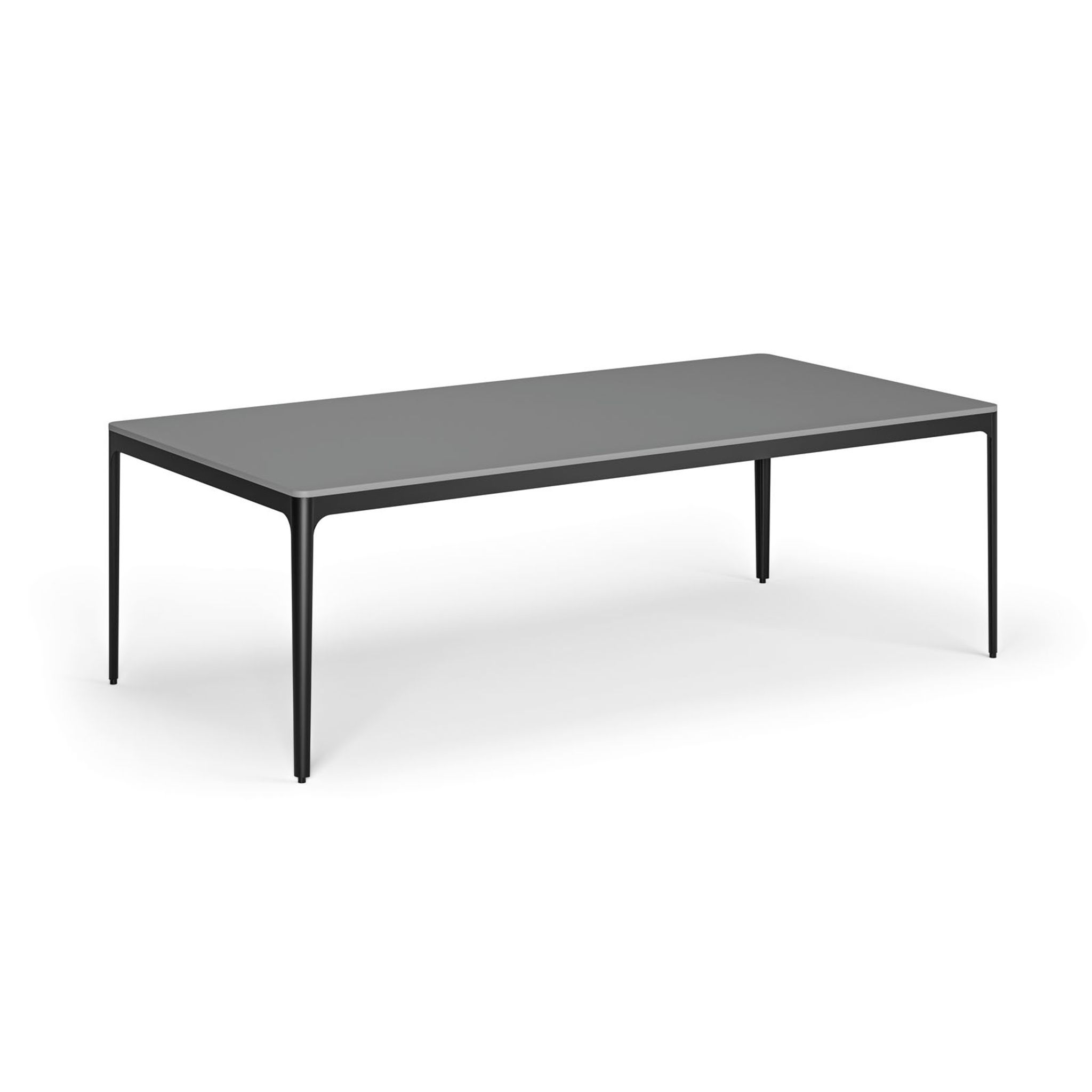 Konferenztisch, Besprechungstisch NOVA, 240 x 120 cm, abgerundete Kanten, Graphit