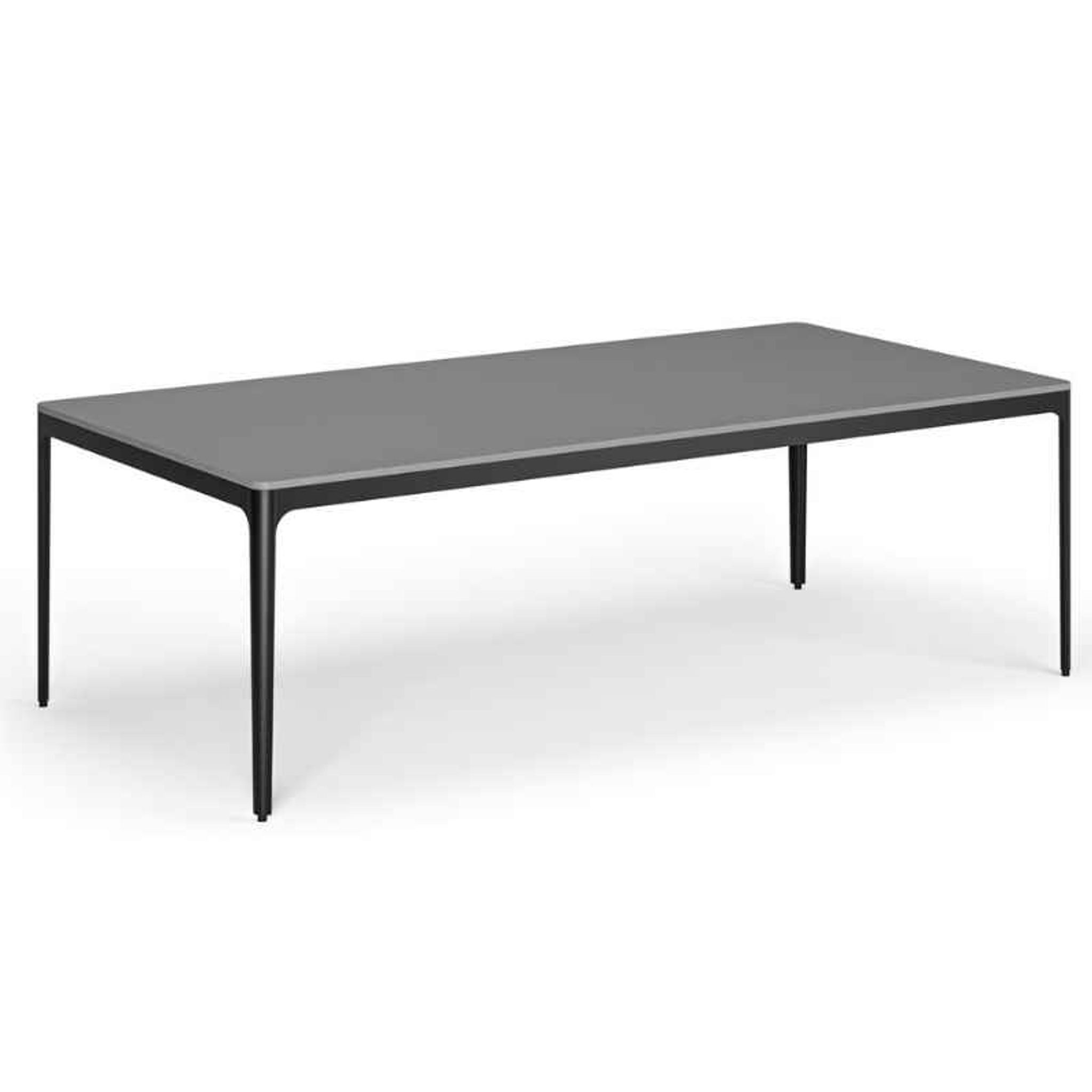 Konferenztisch, Besprechungstisch NOVA, 240 x 120 cm, abgerundete Kanten, Graphit Konferenztisch, Besprechungstisch NOVA, 240 x 120 cm, abgerundete Kanten, Graphit