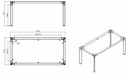 Konferenztisch, Besprechungstisch PRIMO INVITATION 1600 x 800 mm, schwarzes Fußgestell, grau