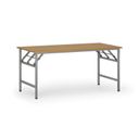 Konferenztisch klappbar, Klapptisch FAST READY, 1600 x 800 x 750 mm, graues Gestell, Buche