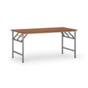 Konferenztisch klappbar, Klapptisch FAST READY, 1600 x 800 x 750 mm, graues Gestell, Kirschbaum