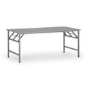 Konferenztisch klappbar, Klapptisch FAST READY, 1800 x 900 x 750 mm, graues Gestell, grau