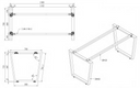 Konferenztisch PRIMO IMPRESS 1600 x 800 mm, schwarzes Fußgestell, Kirschbaum