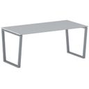 Konferenztisch PRIMO IMPRESS 180x90 cm, graues Metallgestell, grau