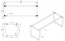 Konferenztisch PRIMO IMPRESS 2000 x 900 mm, grau Fußgestell, grau