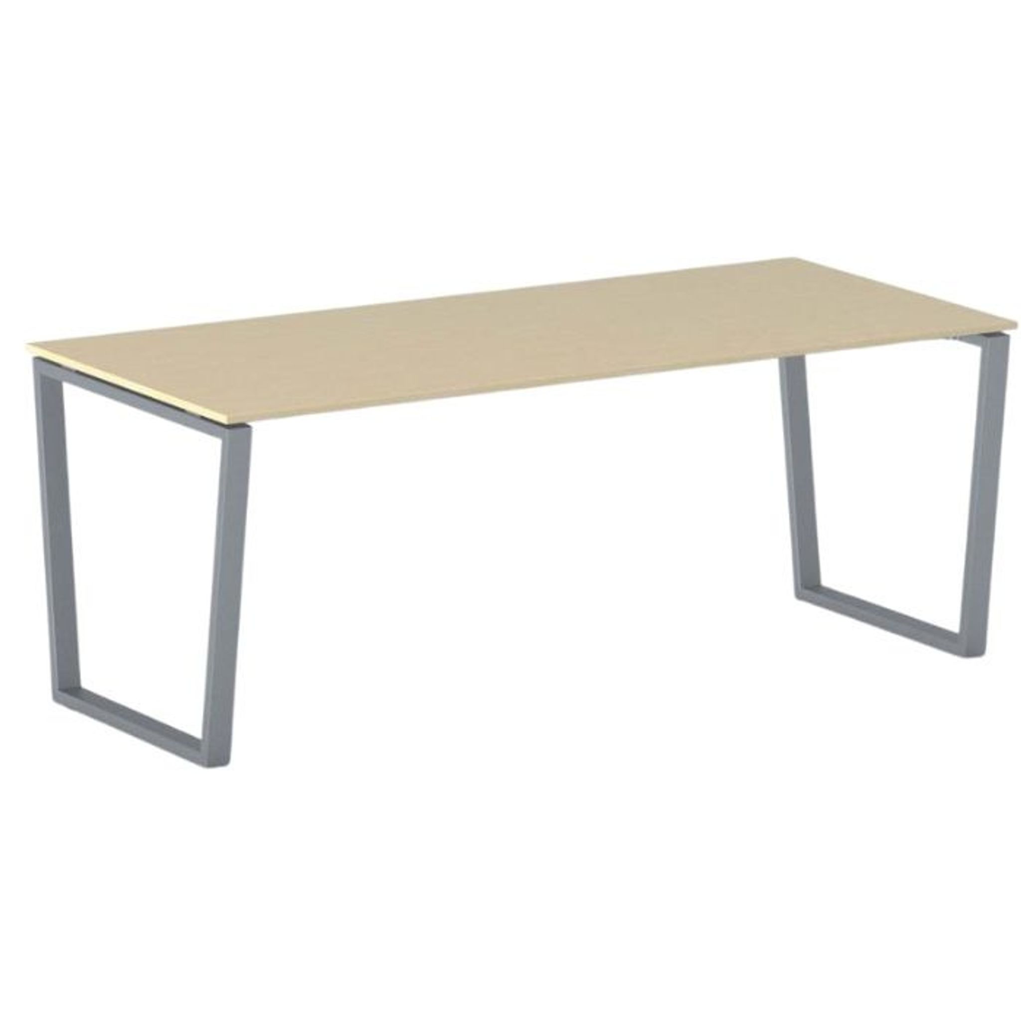 Konferenztisch PRIMO IMPRESS 200x90 cm, graues Metallgestell