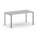 Konferenztisch PRIMO INFINITY 160x80 cm, graues Metallgestell, grau
