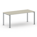 Konferenztisch PRIMO INFINITY 180x90 cm, Eiche natur, graues Metallgestell