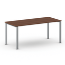 Konferenztisch PRIMO INFINITY 180x90 cm, graues Metallgestell, Kirschbaum