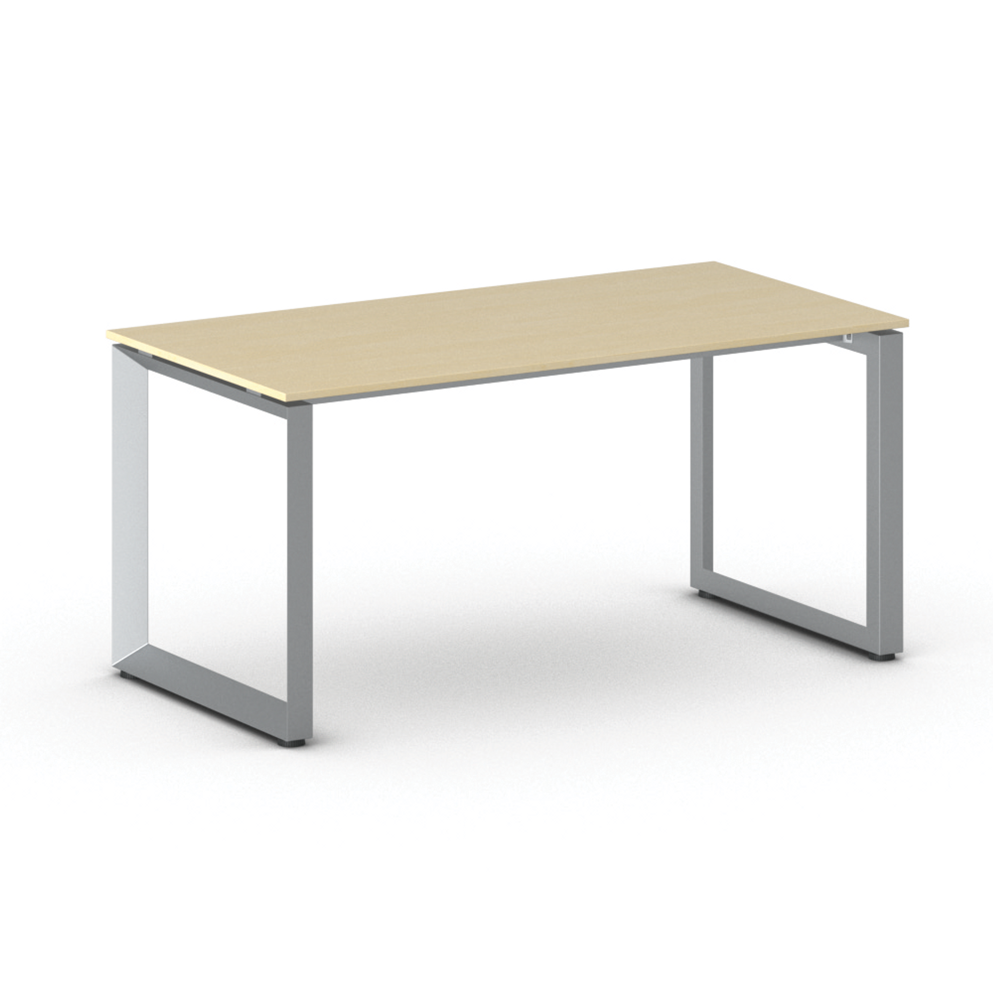 Konferenztisch PRIMO INSPIRE 160x80 cm, graues Metallgestell