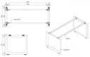 Konferenztisch PRIMO INSPIRE 160x80 cm, graues Metallgestell, Buche