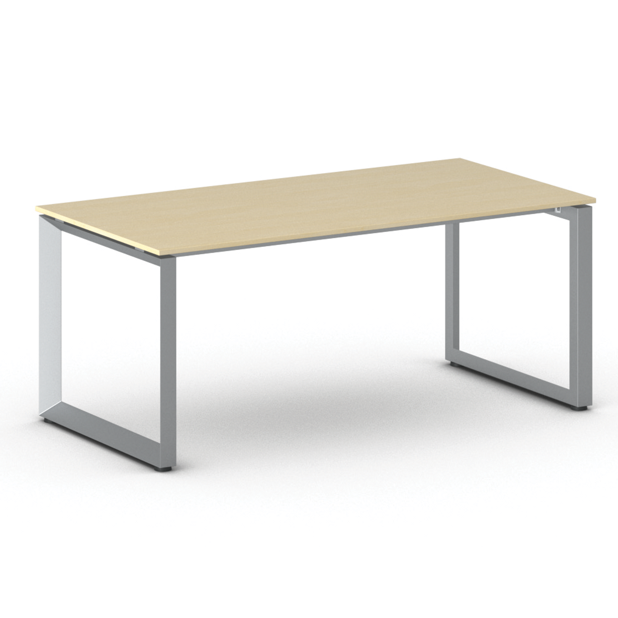Konferenztisch PRIMO INSPIRE 180x90 cm, graues Metallgestell