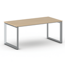 Konferenztisch PRIMO INSPIRE 180x90 cm, graues Metallgestell, Buche