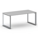 Konferenztisch PRIMO INSPIRE 180x90 cm, graues Metallgestell, grau