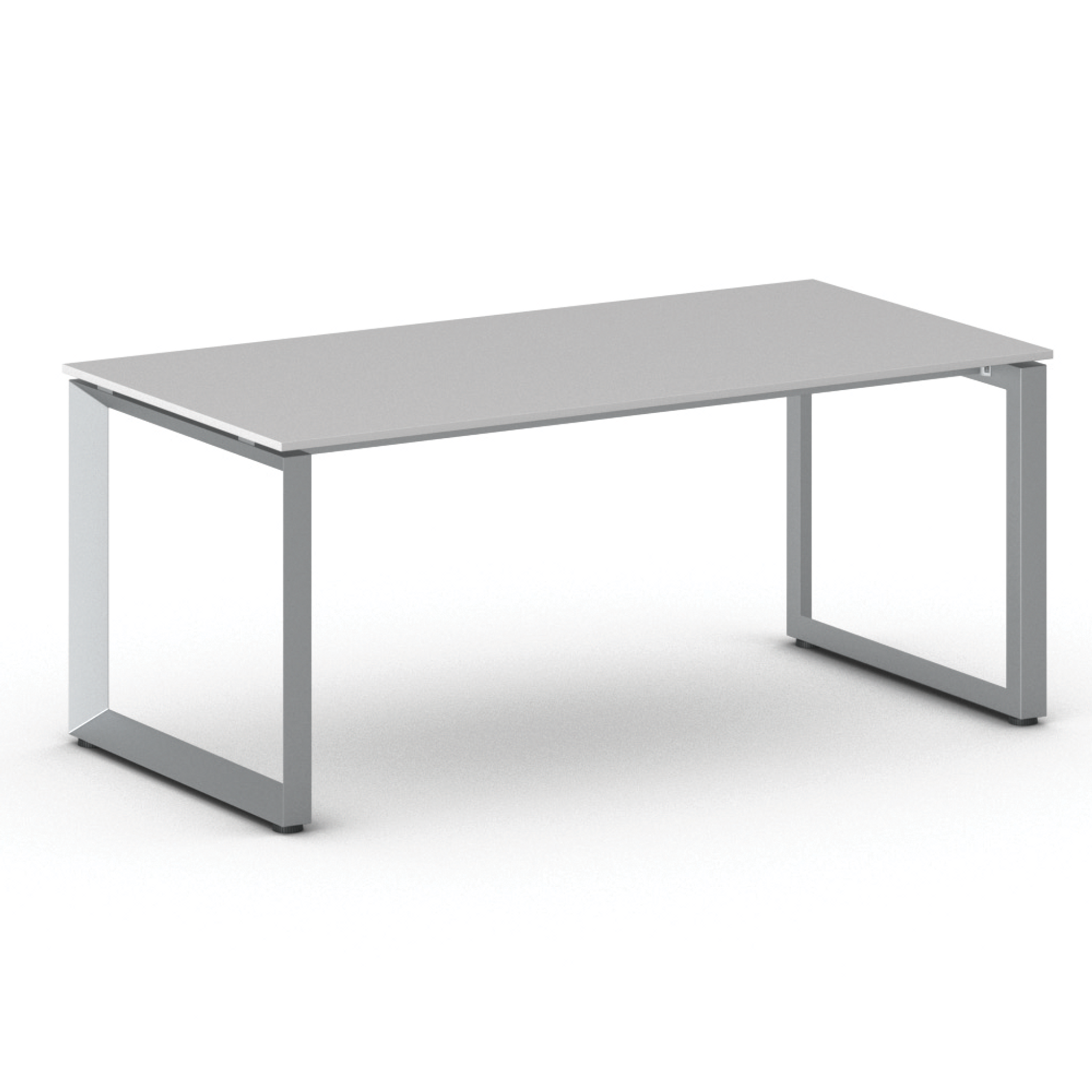 Konferenztisch PRIMO INSPIRE 180x90 cm, graues Metallgestell, grau