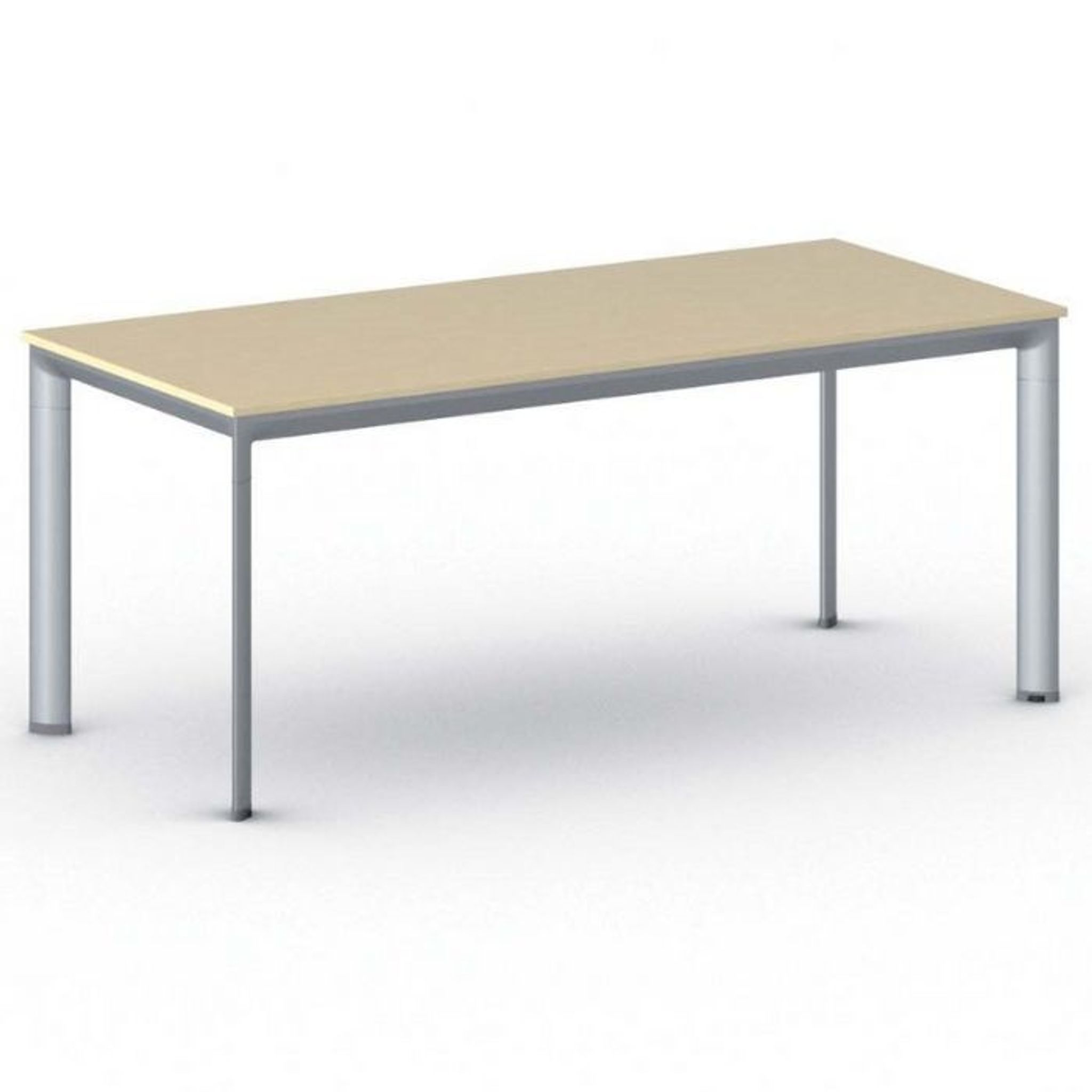 Konferenztisch PRIMO INVITATION 180x80 cm, graues Metallgestell